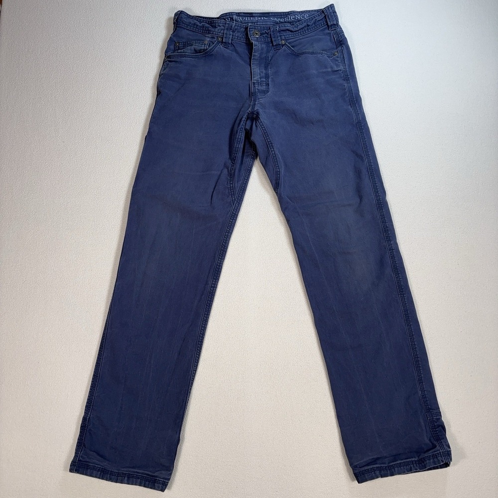Prana Bronson Pants Men's 30 (fits 31x32)‎ Blue Stretch Cavas Hiking Outdoor